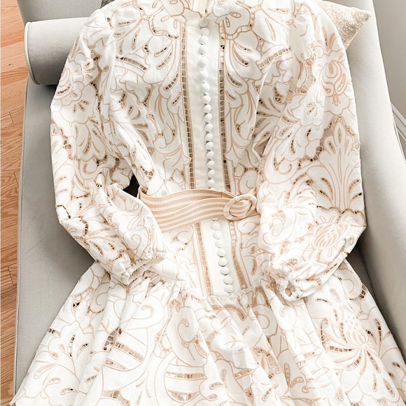 Zimmermann Edie Embroidered Lace Mini Dress - Picture 14 of 14